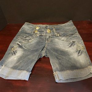 Lua Night 44 Women's Distressed Cuffed Shorts